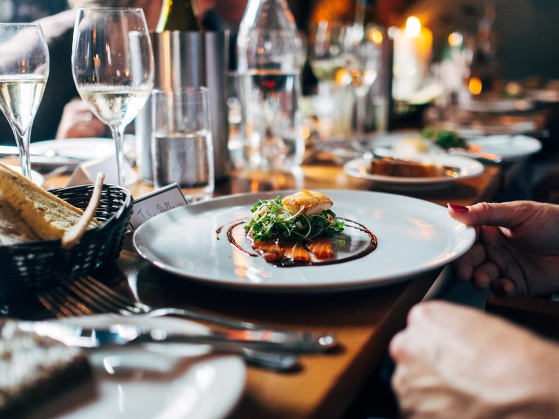 Premium mess with an elegant fine-dining setting